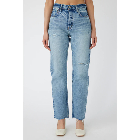 Moussy Denim - Moussy Light Blue Straight Leg Jeans